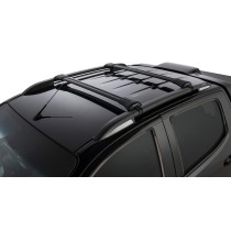Kit 2 barres de toit noires Vortex StealthBar Rhino Rack robuste