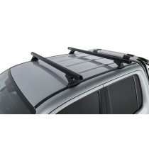 Barres de toit noires Heavy Duty Rhino Rack Amarok 2011-2023