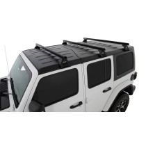 Barres de toit noires Heavy Duty Jeep Wrangler JL 2019+ Rhino Rack
