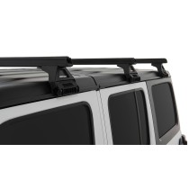 Barres de toit noires Heavy Duty Jeep Wrangler JL 2019+ Rhino Rack