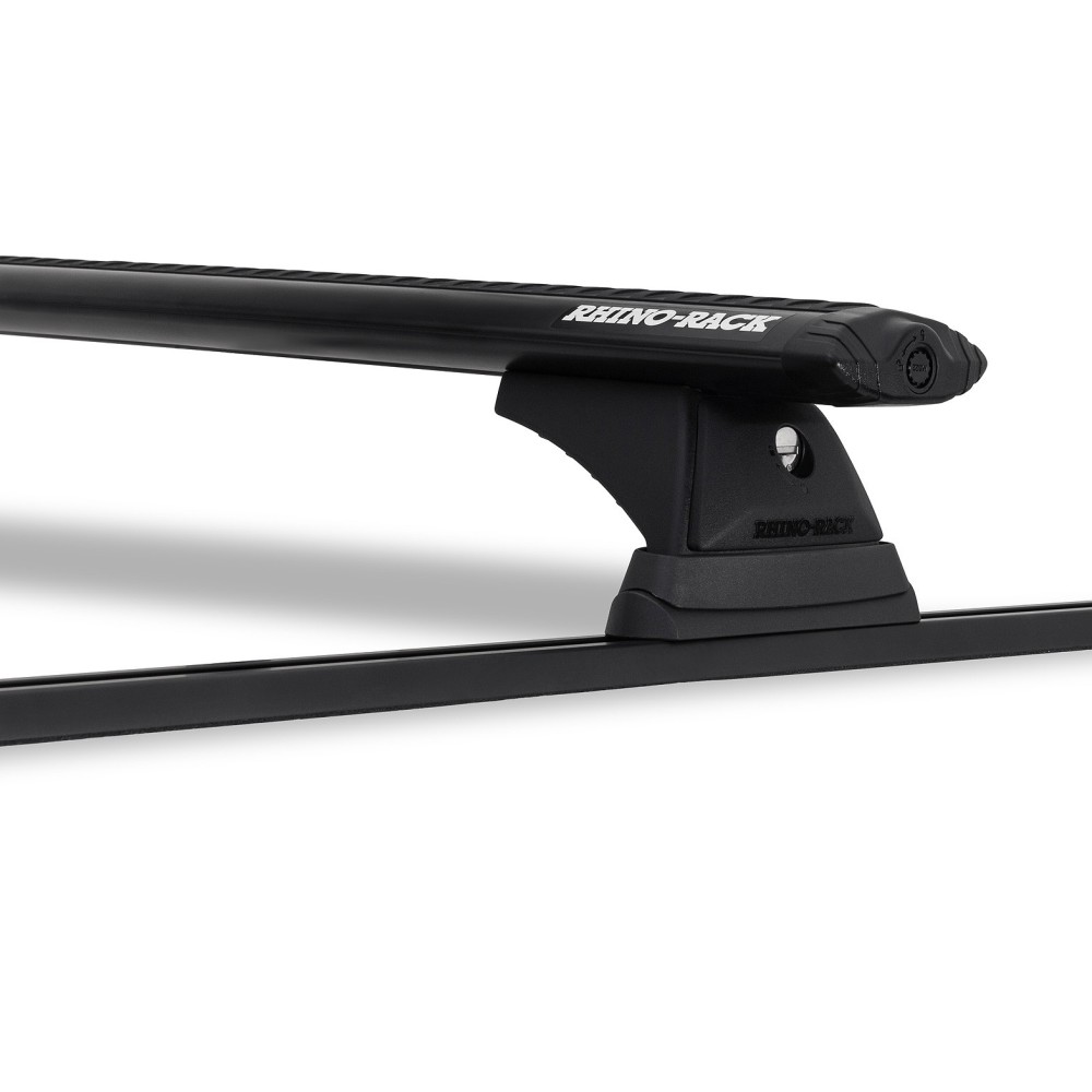 Barres de toit noires Rhino Rack pour Mitsubishi Challenger PA 1998