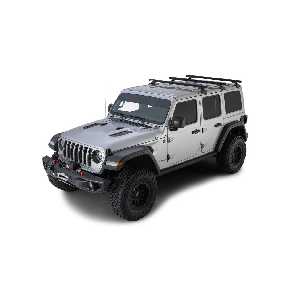 Kit 3 barres de toit Rhino-Rack Heavy Duty Jeep Wrangler JL