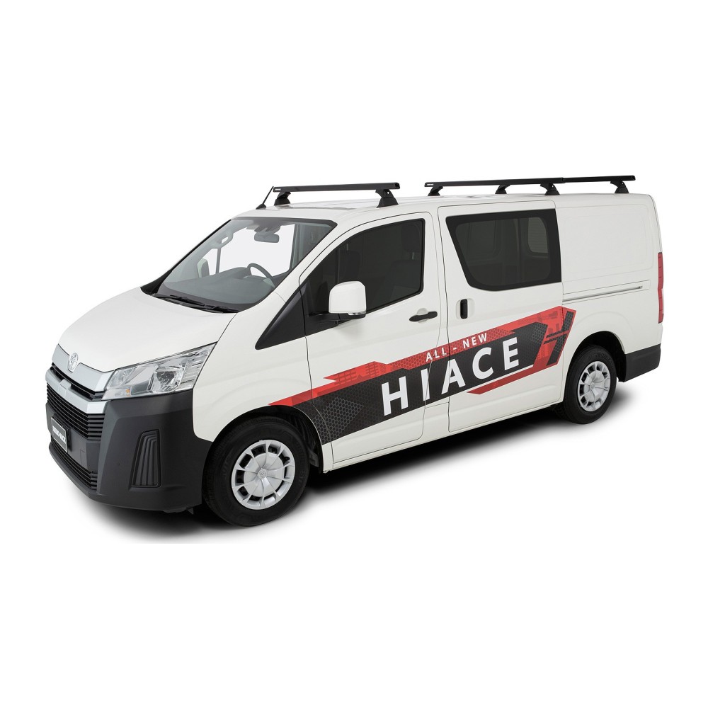 Barres de toit Heavy Duty 1650mm Hiace VI - Kit 3 Rhino Rack robuste