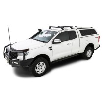 Barres de toit noires 1250mm Rhino Rack Heavy Duty pour pick-up