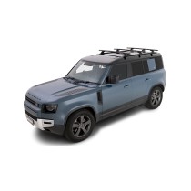 Barres de toit Vortex 1370mm Defender II 110 – Kit 3 Noir Rhino Rack