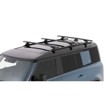 Barres de toit Vortex 1370mm Defender II 110 – Kit 3 Noir Rhino Rack