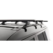 Barres de toit Vortex 1370mm Defender II 110 – Kit 3 Noir Rhino Rack