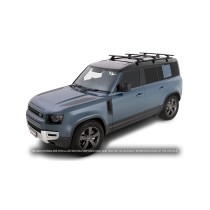 Barres de toit Vortex 1370mm Defender II 110 – Kit 3 Noir Rhino Rack