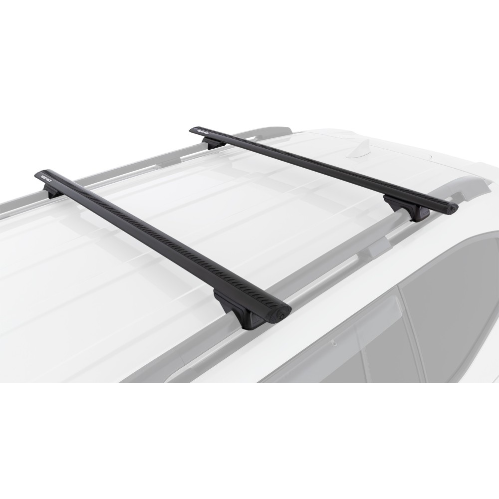 Kit 2 barres de toit noire Vortex 1370mm RX – Rhino Rack robuste