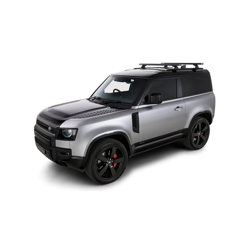 Barres de toit noires Rhino Rack Reconn-Deck Defender II 90 L663