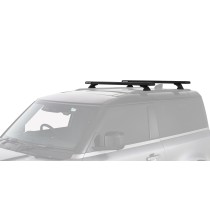 Barres de toit noires Rhino Rack Reconn-Deck Defender II 90 L663