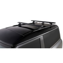 Barres de toit noires Rhino Rack Reconn-Deck Defender II 90 L663