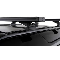 Barres de toit noires Rhino Rack Reconn-Deck Defender II 90 L663