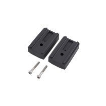  Kit 2 entretoises 20mm Rhino Rack Vortex pour Defender 130 L663 