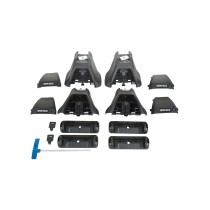 Lot de 4 pieds 2500 Leg Rhino Rack robustes pour barres de toit 4x4