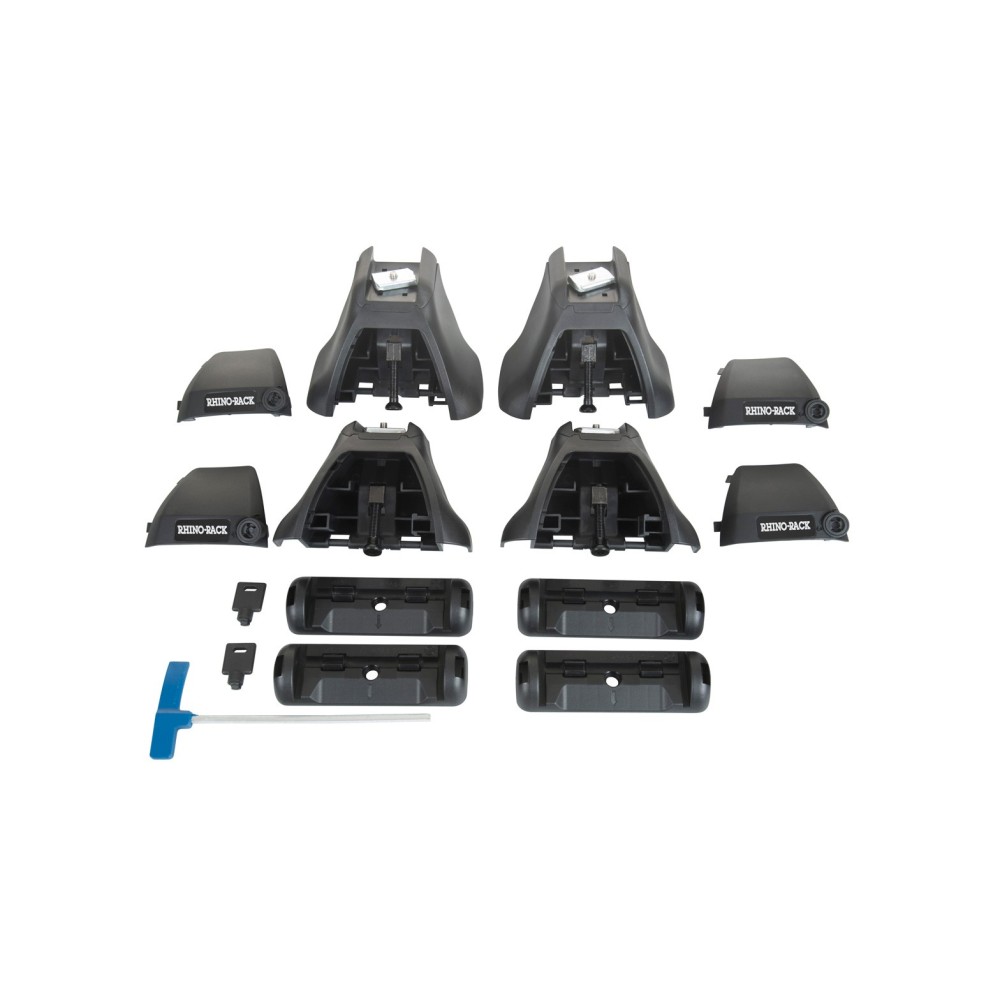 Lot de 4 pieds 2500 Leg Rhino Rack robustes pour barres de toit 4x4