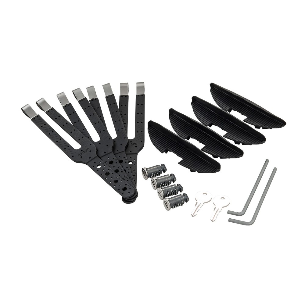 Kit StealthBar Hardware Rhino Rack : Fixation rapide galerie toit 4x4