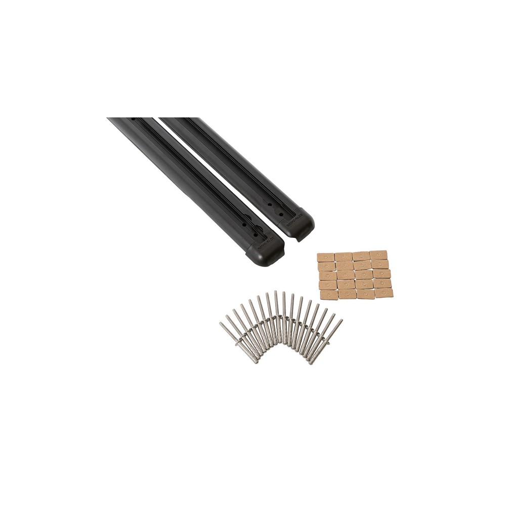 Barres de toit RTS Tracks Rhino Rack pour Hilux Revo double cabine