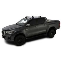 Barres de toit ROC25 Flush Black Rhino Rack 4x4 – Sécurité & Style