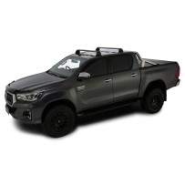 Barres de toit ROC25 Flush Black Rhino Rack 4x4 – Sécurité & Style