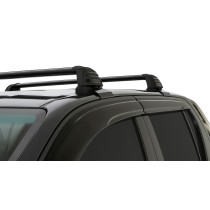 Barres de toit ROC25 Flush Black Rhino Rack 4x4 – Sécurité & Style