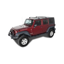  Kit barres de toit Vortex SG Rhino Rack pour Jeep Wrangler JK JL 