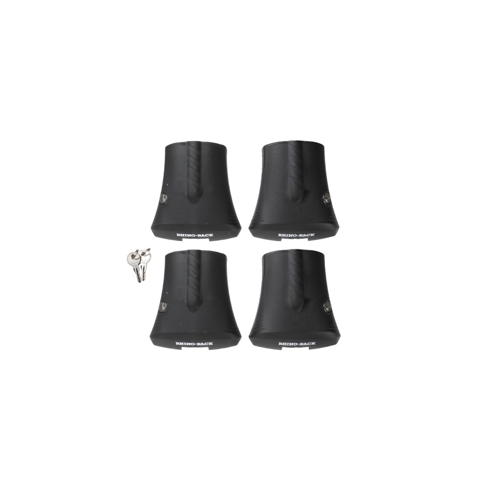 Stealth Bar Cover Kit Rhino Rack : 4 caches verrouillables robustes