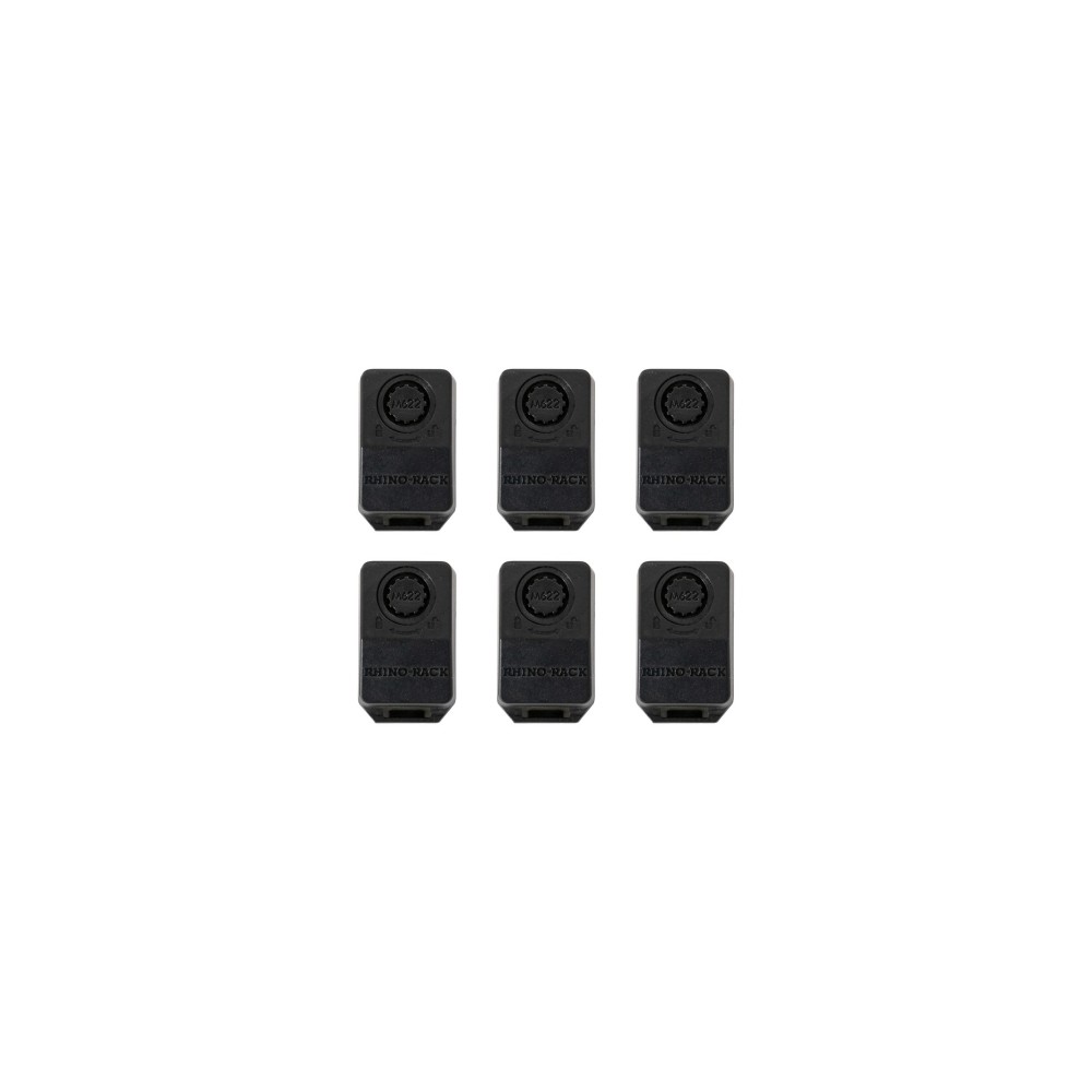 Écrous dentelés et capots sécurisés Rhino Rack Reconn-Deck Bars