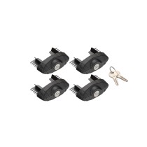 Kit 4 embouts verrouillables Rhino Rack Vortex – Sécurité optimale