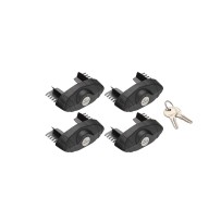 Kit 4 embouts verrouillables Rhino Rack Vortex – Sécurité optimale