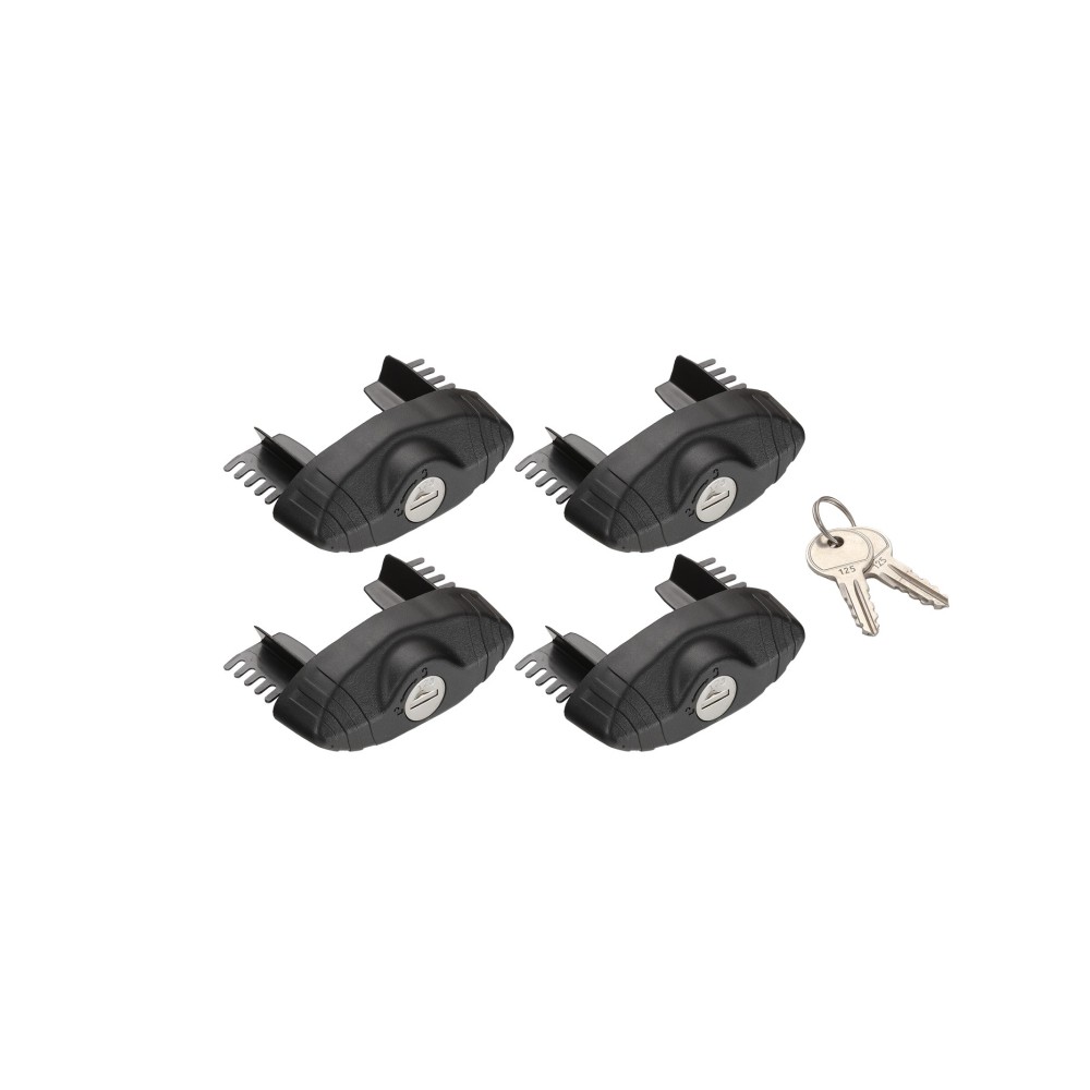 Kit 4 embouts verrouillables Rhino Rack Vortex – Sécurité optimale