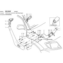 Snorkel Safari Toyota Hilux Vigo V6 4.0L – Offroad & Protection M