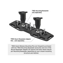 Axes à verrouillage rapide Tred 113mm pour plaques désensablage