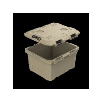 Caisse de rangement Tred GT 65L sable étanche, robuste et empilable