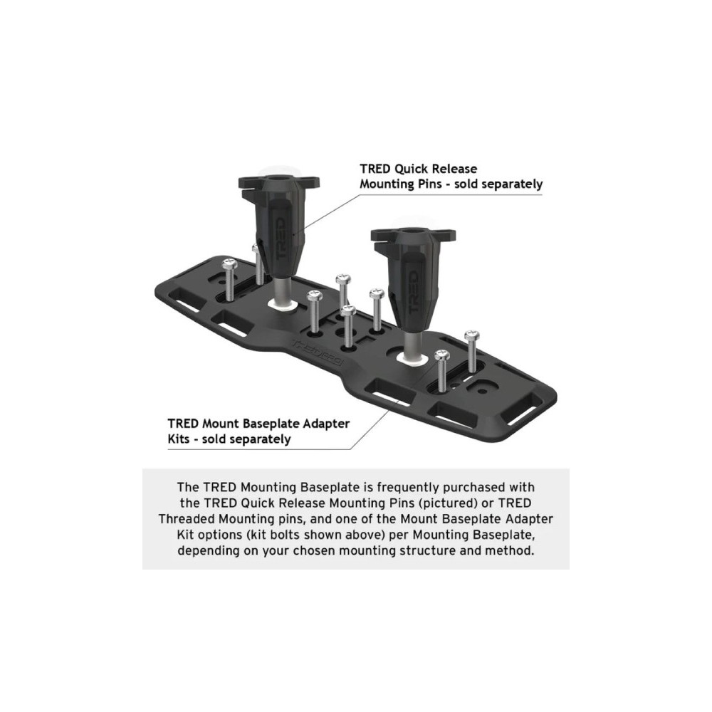 Support plat Tred pour plaques à sable - Fixation 4x4 robuste