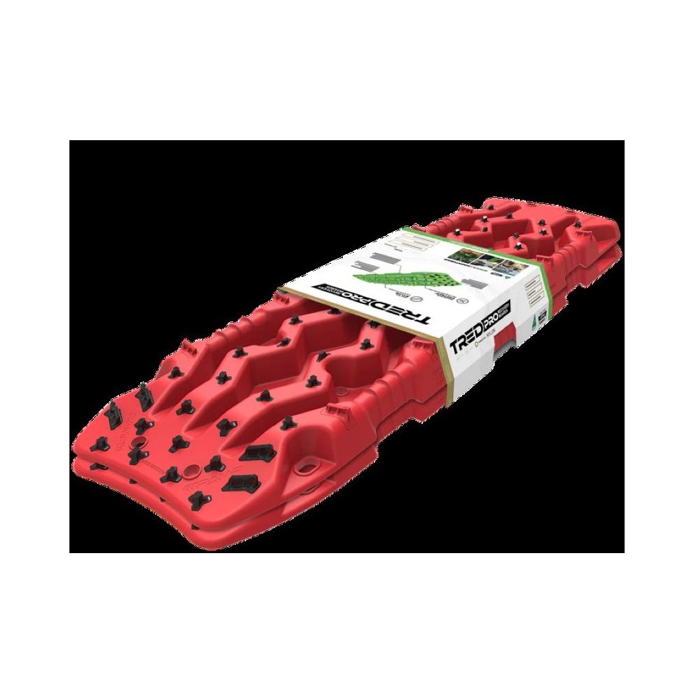 Plaques à sable Tred Pro Recovery rouge : traction 4x4 ultime