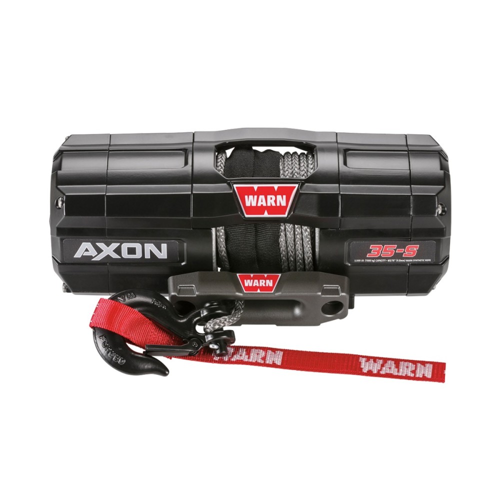 Treuil Warn Axon 35-S 12V 1588kg avec corde synthétique Spydura