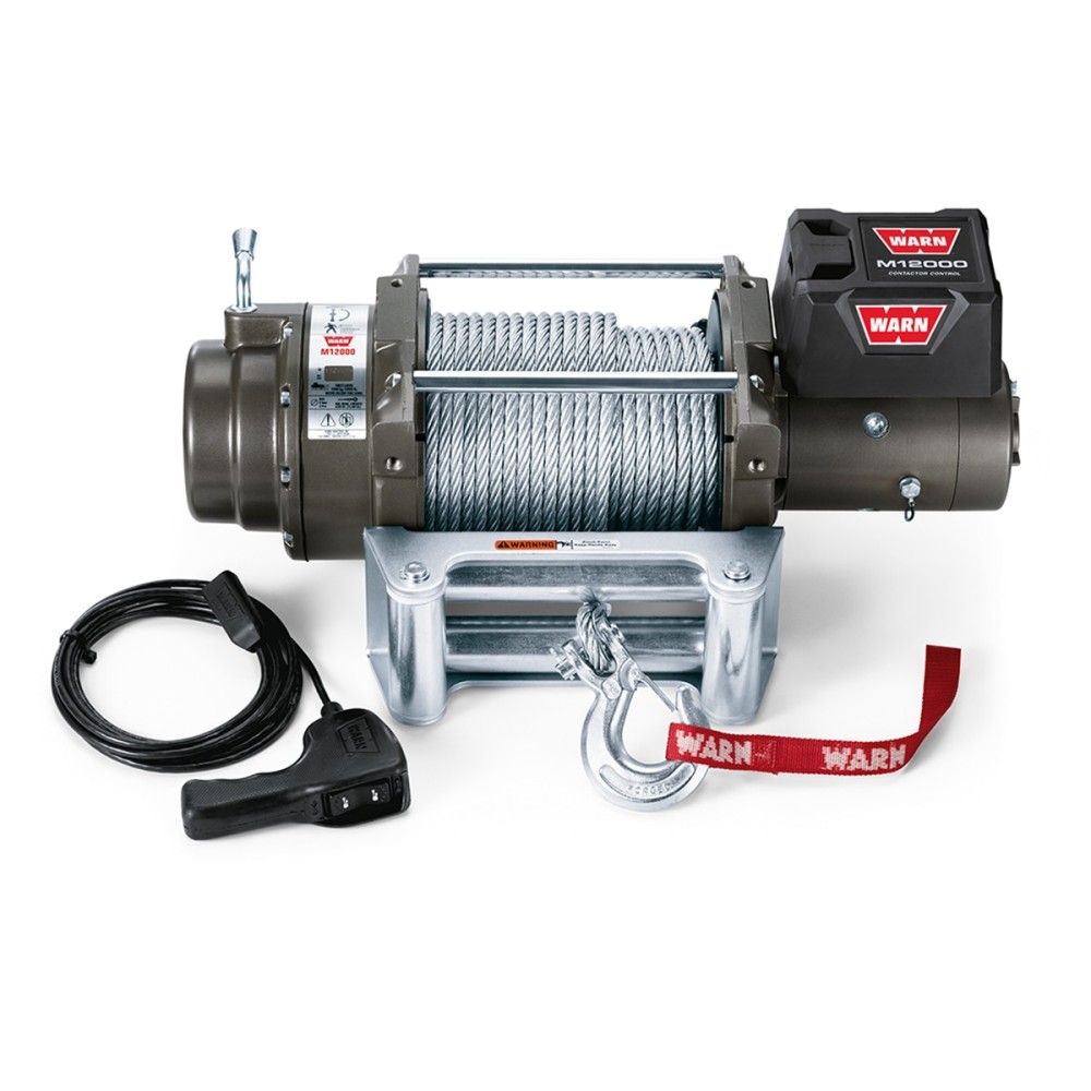 Treuil Warn M12000 5440kg 24V : Puissance et fiabilité 4x4