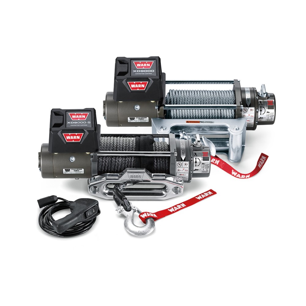 Treuil Warn XD9000-S 12V, 4082kg, corde synthétique Spydura