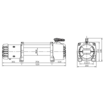 Treuil TMAX EW9500 12V 4300kg Musclelift puissant pour 4x4