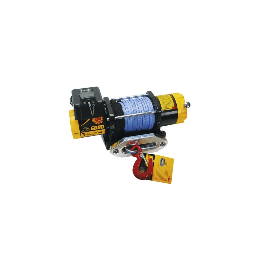 Treuil T-MAX ATW 6000 12V Pro, 2720kg, Corde Synthétique Puissante