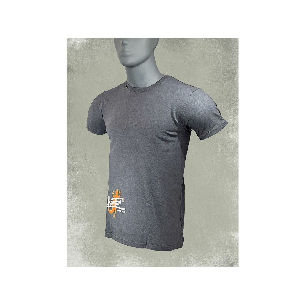 Tshirt homme salamandre orange gris foncé DTC Parts stylé