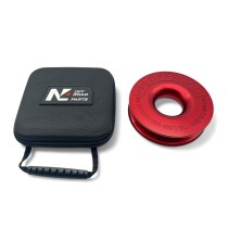 Anneau de treuillage alu 13.5T N4-Offroad Ø148mm rouge avec étui