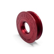 Anneau de treuillage alu 13.5T N4-Offroad Ø148mm rouge avec étui