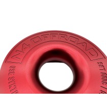Anneau de treuillage alu 13.5T N4-Offroad Ø148mm rouge avec étui