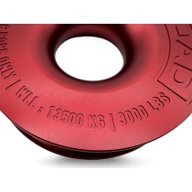 Anneau de treuillage alu 13.5T N4-Offroad Ø148mm rouge avec étui