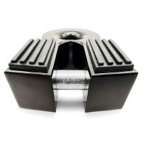 Arrêt de corde 10T alu noir N4-Offroad, idéal treuil 4x4