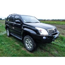 Pare-chocs avant avec plaque de treuil – Toyota Land Cruiser KDJ 120/125  – AVEC EXTENSIONS D'AILES