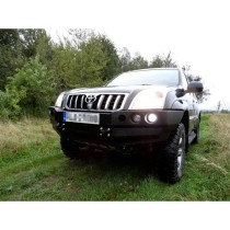 Pare-chocs avant avec plaque de treuil – Toyota Land Cruiser KDJ 120/125  – AVEC EXTENSIONS D'AILES