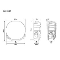 Phare LED Lazer Sentinel 9" ELITE PL2 Blanc – Double module 23 580 lm ultra longue portée